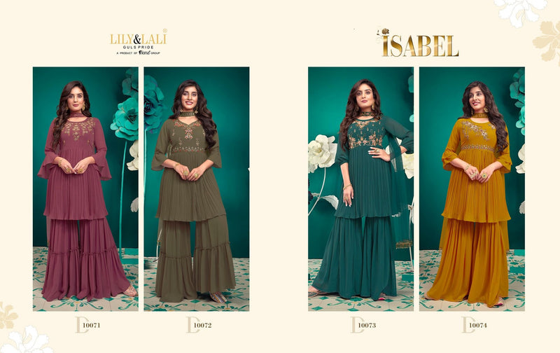 Lily And Lali Isabel Georgette With Beautiful Heavy Work Stylish Designer Attractive Look Fancy Kurti