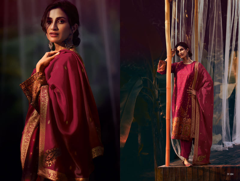 Varsha Ishya Silk With Heavy Embroidery Work Stylish Designer Festive Wear Fancy Salwar Suit