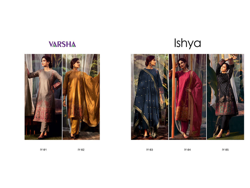 Varsha Ishya Silk With Heavy Embroidery Work Stylish Designer Festive Wear Fancy Salwar Suit