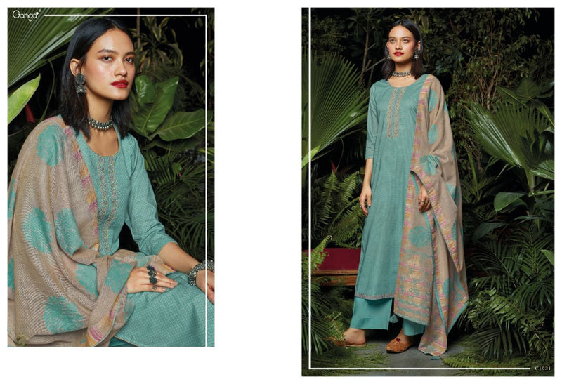 Ganga Iyan Cotton Printed Embroidered Designer Party Wear Salwar Suits