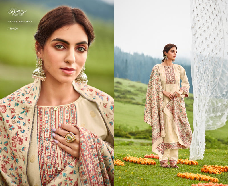 Belliza Izaara Pashmina With Beautiful Heavy Embroidery Work Stylish Designer Festive Wear Salwar Kameez