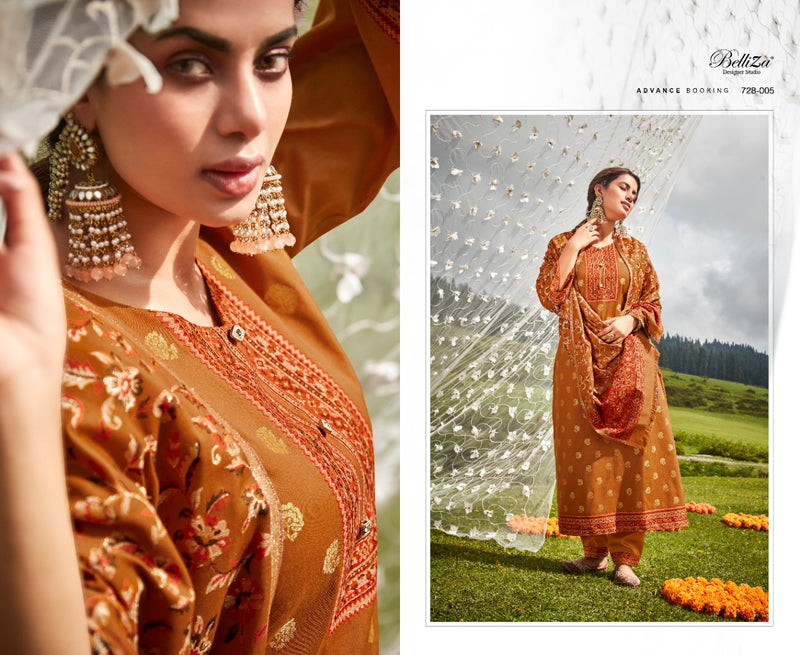 Belliza Izaara Pashmina With Beautiful Heavy Embroidery Work Stylish Designer Festive Wear Salwar Kameez