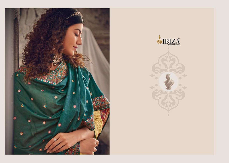 Ibiza Kashmiri Romance Pure Silk Fancy Embroidery Work Salwar Kameez