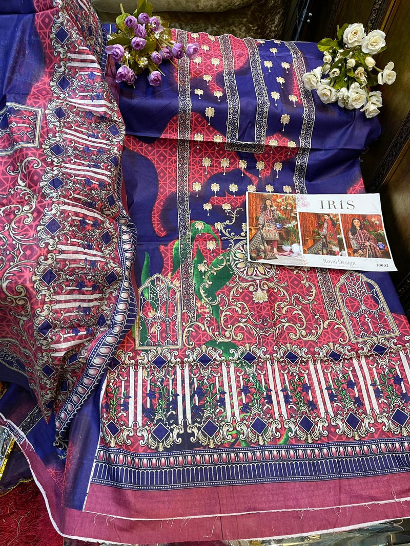 Iris Vol 10 Cotton Printed Regular Wear Dress Material Salwar Suit