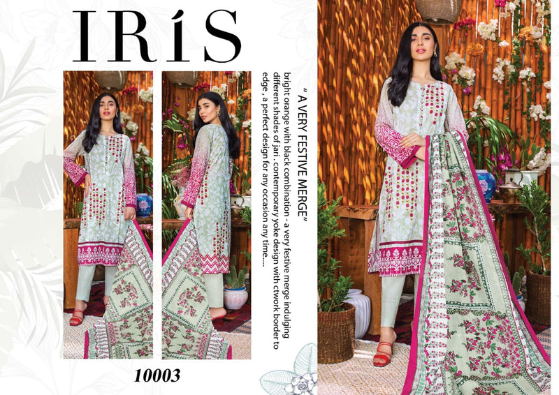 Iris Vol 10 Cotton Printed Regular Wear Dress Material Salwar Suit