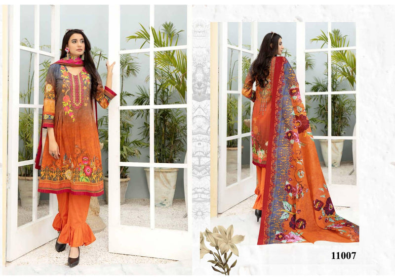 Iris Vol 11 Pure Karachi Cotton Printed Exclusive Designer Party Wear Salwar Suits
