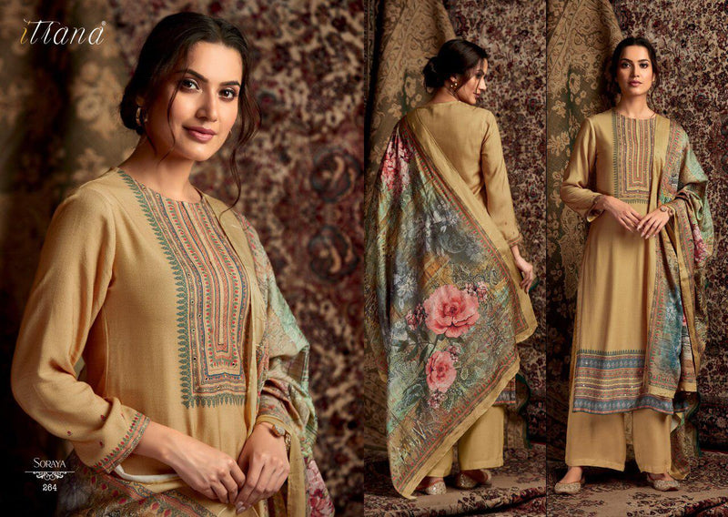 Itrana By Sahiba Soraya Pashmoina Prints Salwar Suit