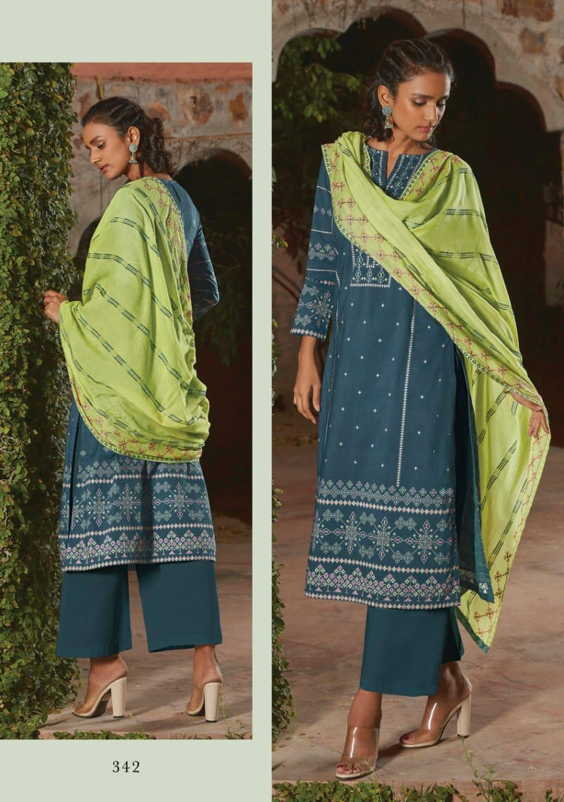Itrana Presents Raas Pure Cambric Cotton Printed Designer Wear Salwar Kameez