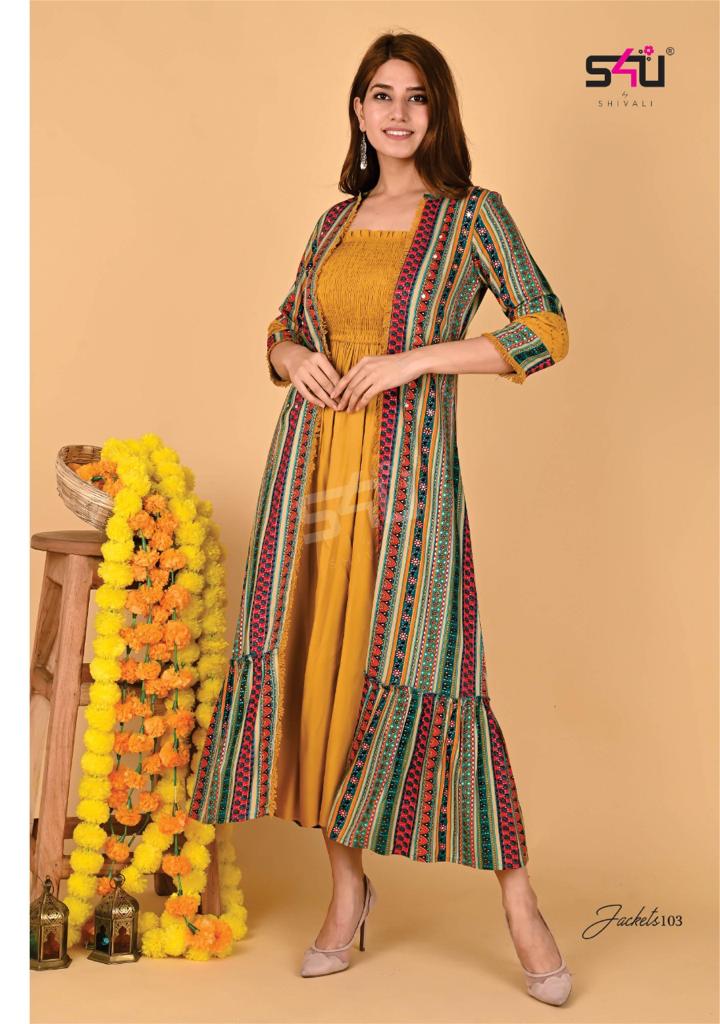 S4U Shivali Jackets Fancy designer Wear Outfit With Jackets