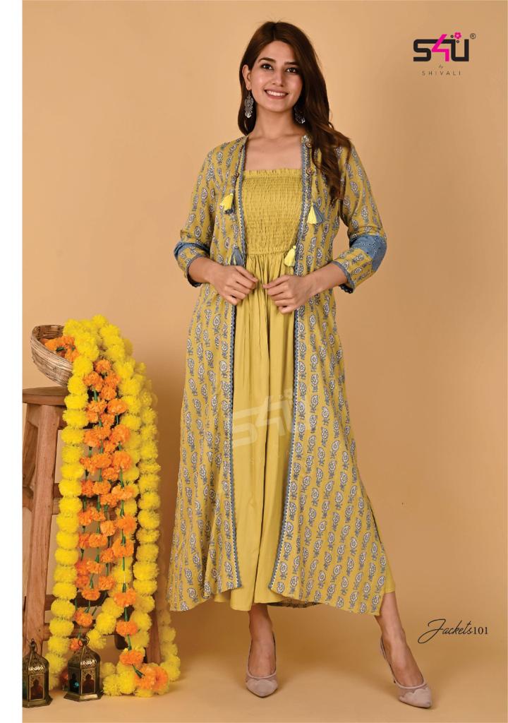 S4U Shivali Jackets Fancy designer Wear Outfit With Jackets