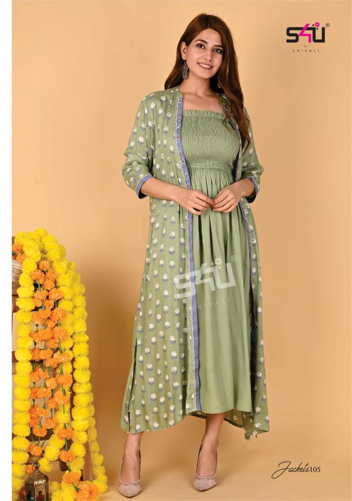 S4U Shivali Jackets Fancy designer Wear Outfit With Jackets