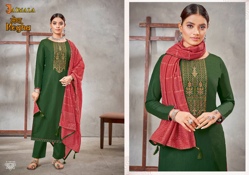Alok Suit Jaimala Silk With Heavy Embroidery Work Stylish Designer Festive Wear Salwar Kameez