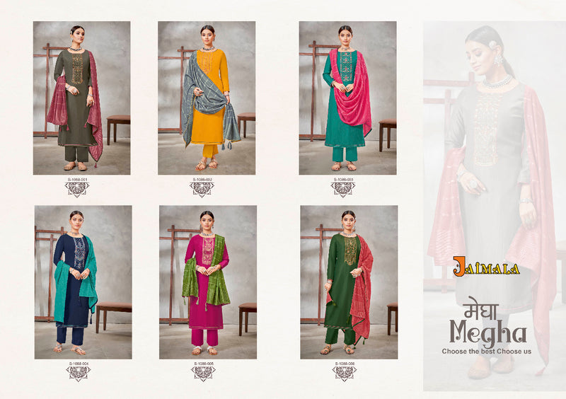 Alok Suit Jaimala Silk With Heavy Embroidery Work Stylish Designer Festive Wear Salwar Kameez