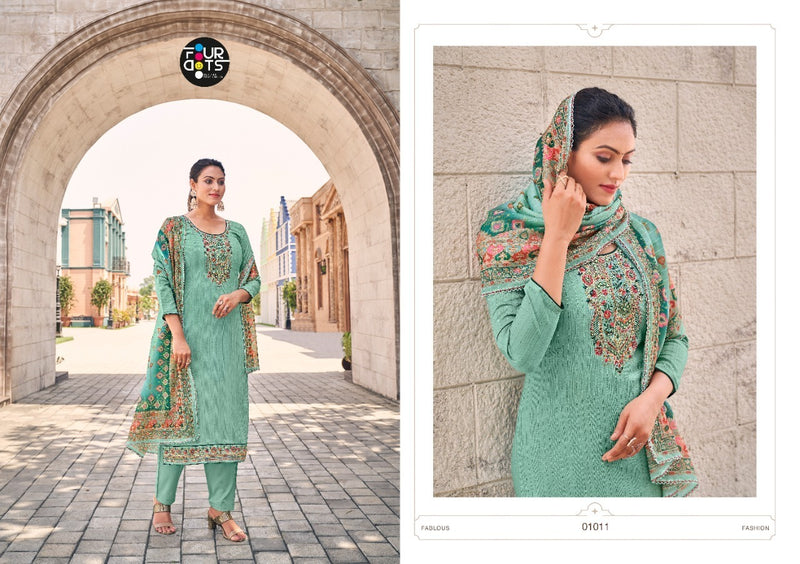 Four Dots Janki Vol 2 Parampara Silk Embroidered Party Wear Salwar Suits