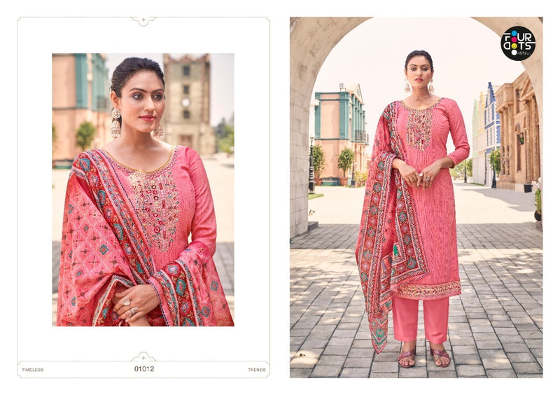 Four Dots Janki Vol 2 Parampara Silk Embroidered Party Wear Salwar Suits