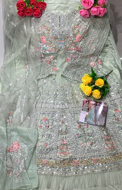 Zarqash Jashan Vol 2 Butterfly Net Elegant Designer Pakistani Style Wedding Wear Salwar Suits