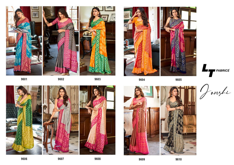 Lt Fashions Janshi Silk Brasso Exclusive Collection Of Beautiful Festive Wear Sarees