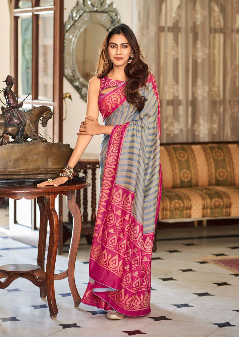 Lt Fashions Janshi Silk Brasso Exclusive Collection Of Beautiful Festive Wear Sarees