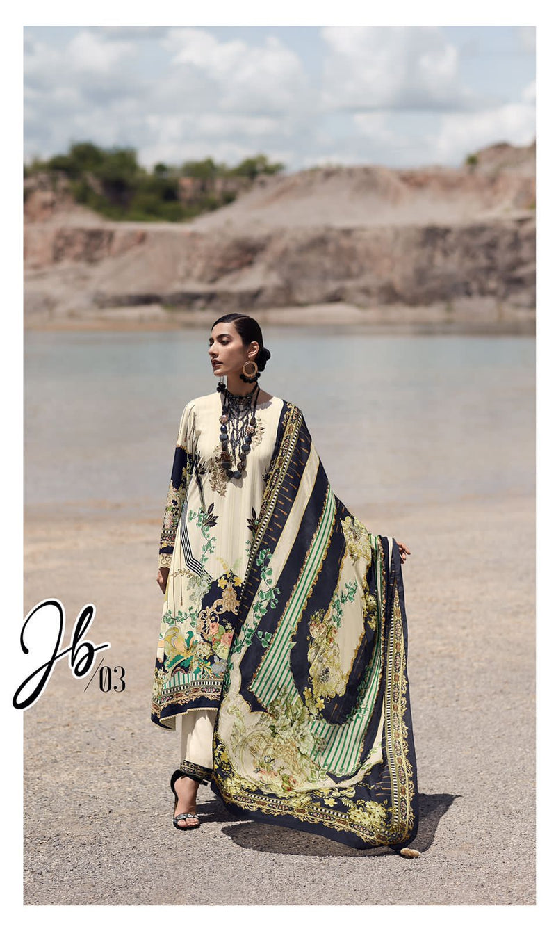 Varsha Jashne E Bahar Lawn Cotton With Embroidery Work Stylish Designer Festive Wear Salwar Kameez