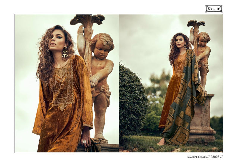 Kesar Jasleen Velvet With Heavy Embroidery Work Stylish Designer Party Wear Salwar Kameez