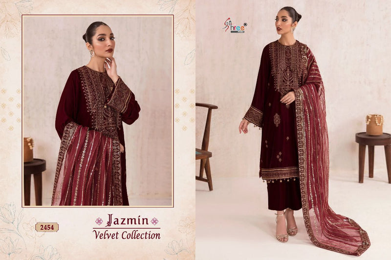 Shree Fabs Jazmin Velvet Collection Velvet With Heavy Embroidery Work Stylish Designer Pakistani Salwar Kameez