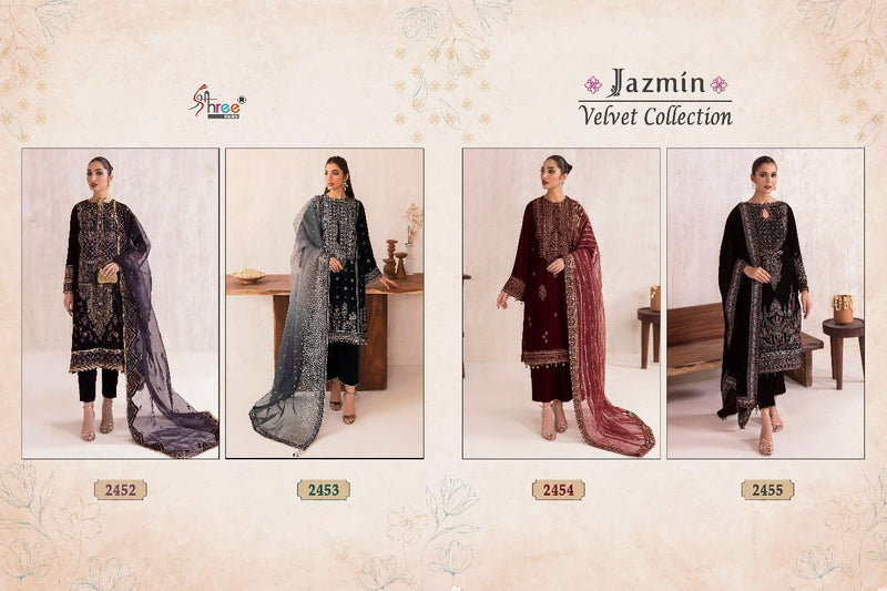 Shree Fabs Jazmin Velvet Collection Velvet With Heavy Embroidery Work Stylish Designer Pakistani Salwar Kameez