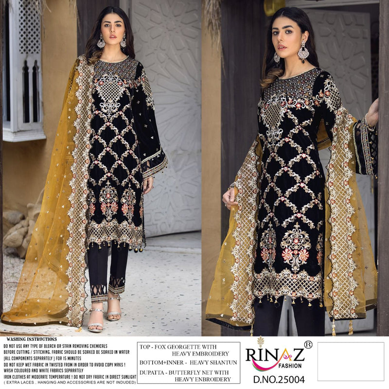 Rinaz Fashion Jazmin Vol 19 Fox Georgette Designer Pakistani Style Wedding Wear Salwar Kameez