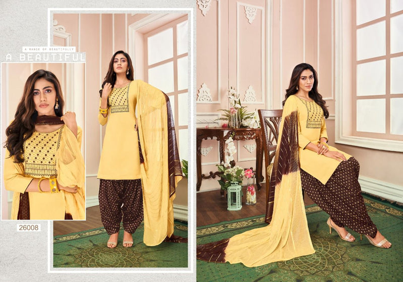 Kapil Trendz Jacquard Patiyala Vol 2 Rayon Patiyala Style Festive Wear Ready Made  Salwar Kameez