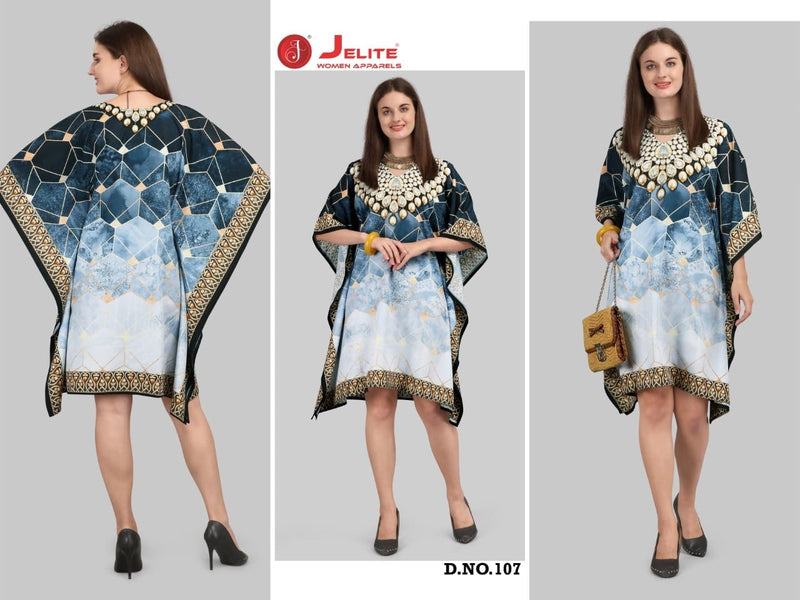 Jelite Kaftan Polyster Crepe Stylish Wear Kurti