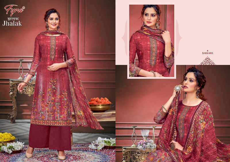 fyra Desining Jhalak Muslin With Heavy Printed Work Stylish Designer Festive Wear Salwar Kameez