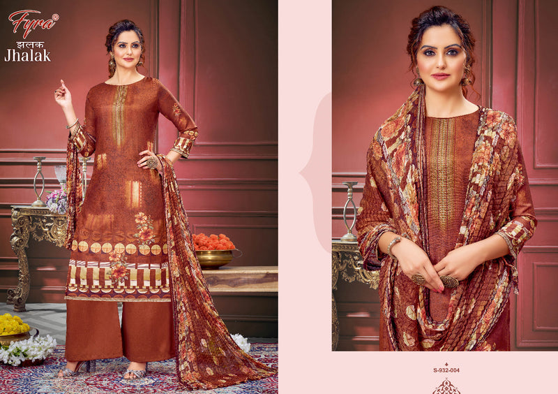 fyra Desining Jhalak Muslin With Heavy Printed Work Stylish Designer Festive Wear Salwar Kameez