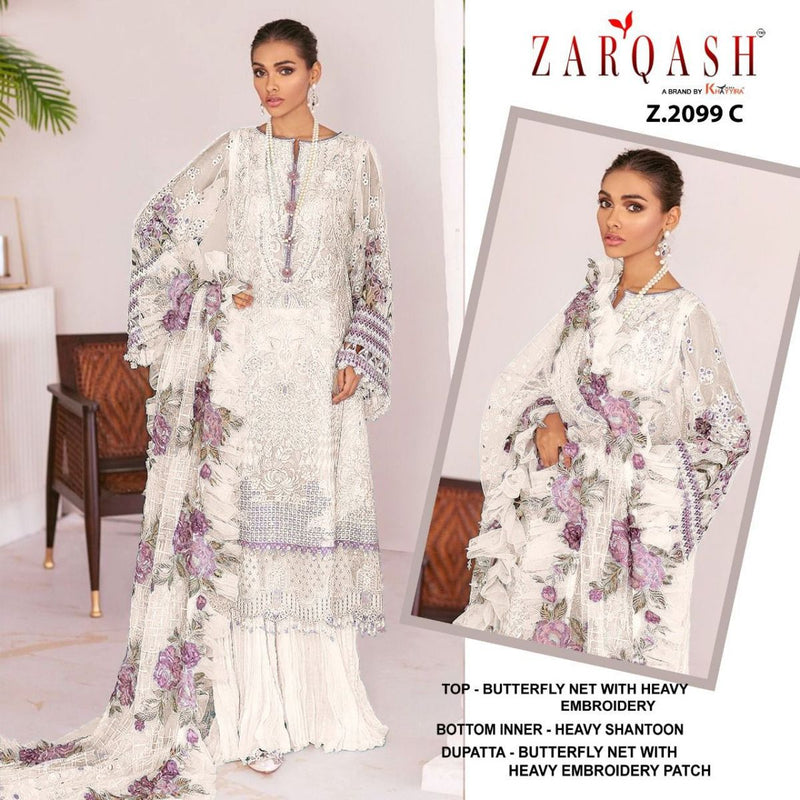 Zarqash Jihan Vol 2 Butterfly Net Fancy Designer Pakistani Style Party Wear Salwar Suits