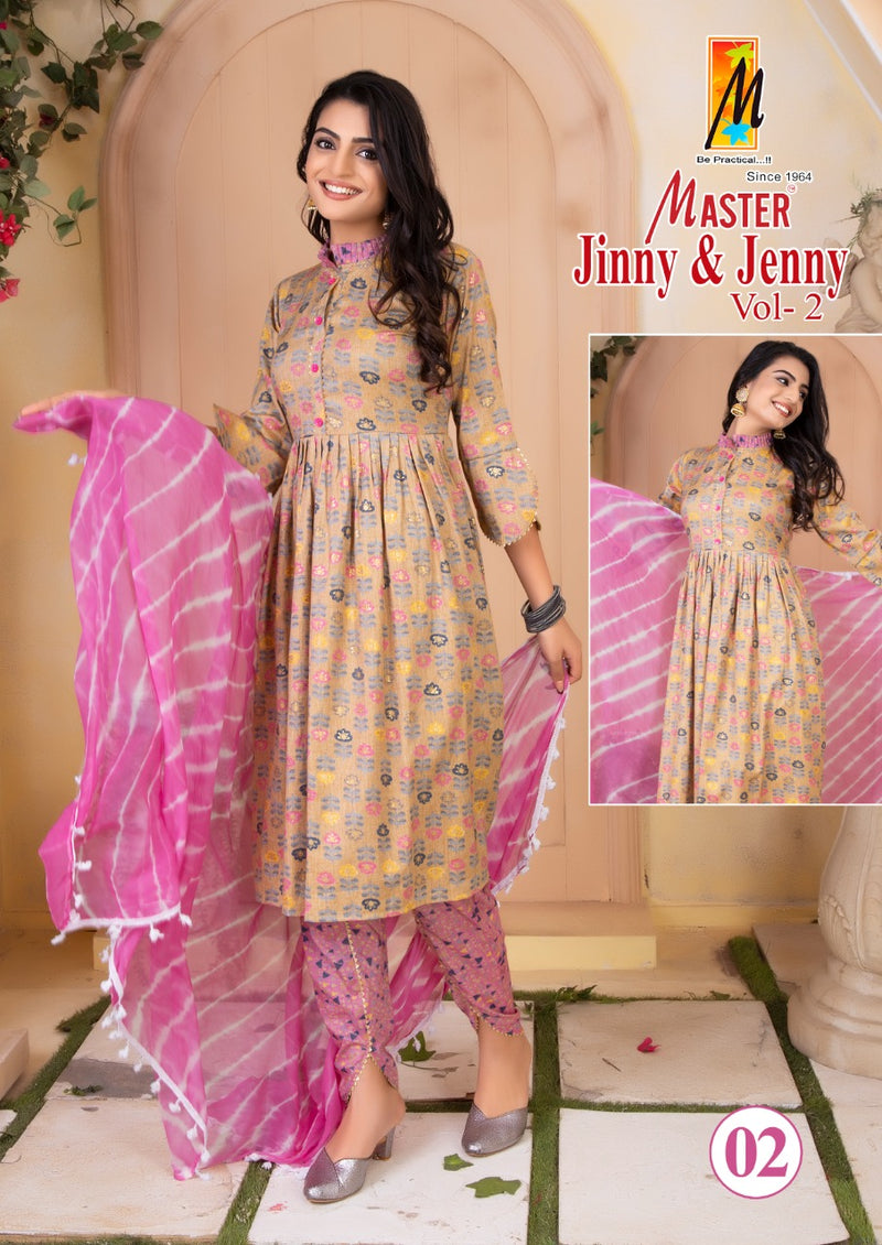Master Jinny Jenny Vol 2 Rayon With Heavy Embroidery Work Stylish Designer Casual Look Kurti