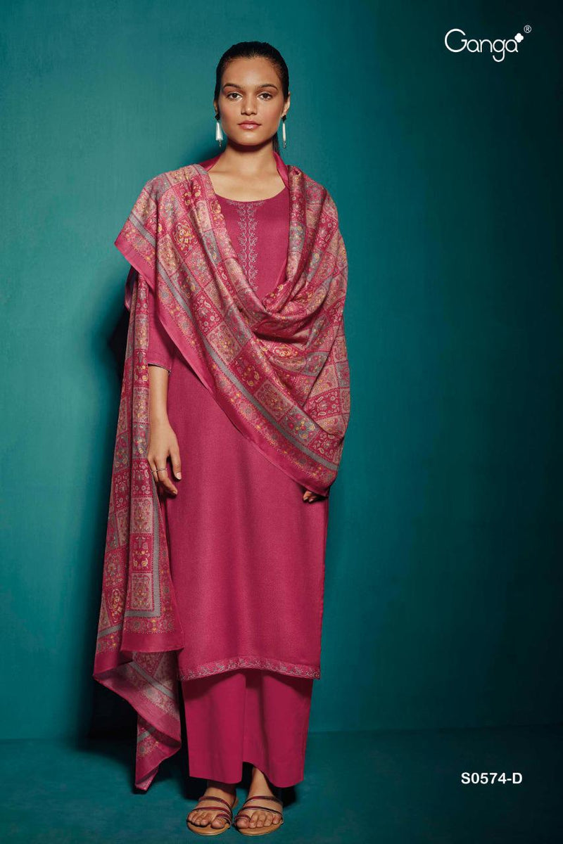 Ganga Jorah Pure Cotton With Heavy Embroidery Work Stylish Designer Festive Wear Casual Look Salwar Suit