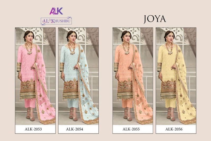 Al Khushbu Joya Vol 1 Georgette With Heavy Embroidery Wedding Wear Salwar Suits