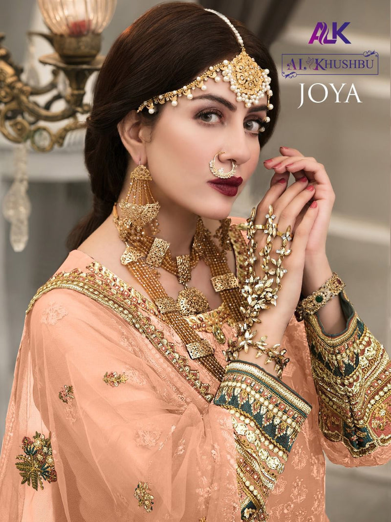 Al Khushbu Joya Vol 1 Georgette With Heavy Embroidery Wedding Wear Salwar Suits