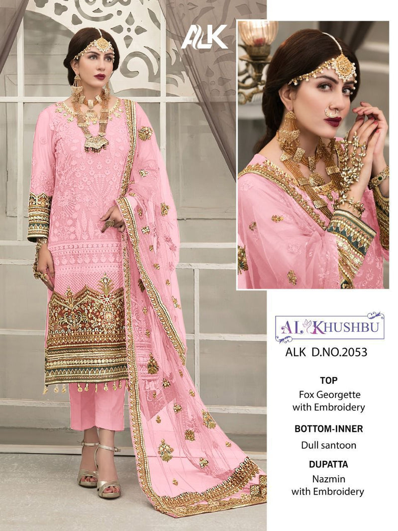 Al Khushbu Joya Vol 1 Georgette With Heavy Embroidery Wedding Wear Salwar Suits