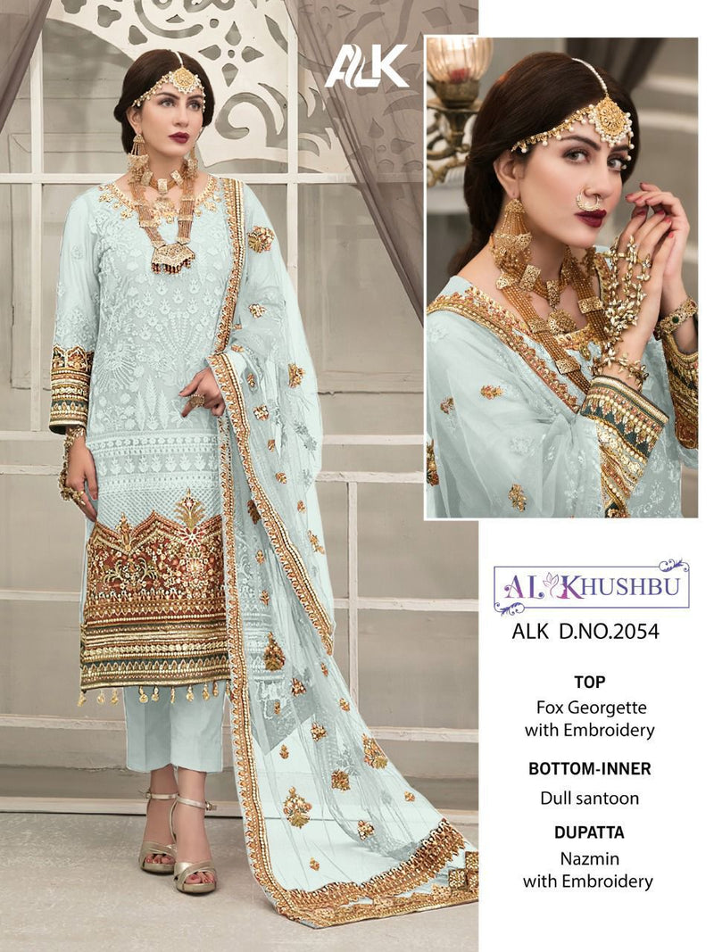 Al Khushbu Joya Vol 1 Georgette With Heavy Embroidery Wedding Wear Salwar Suits