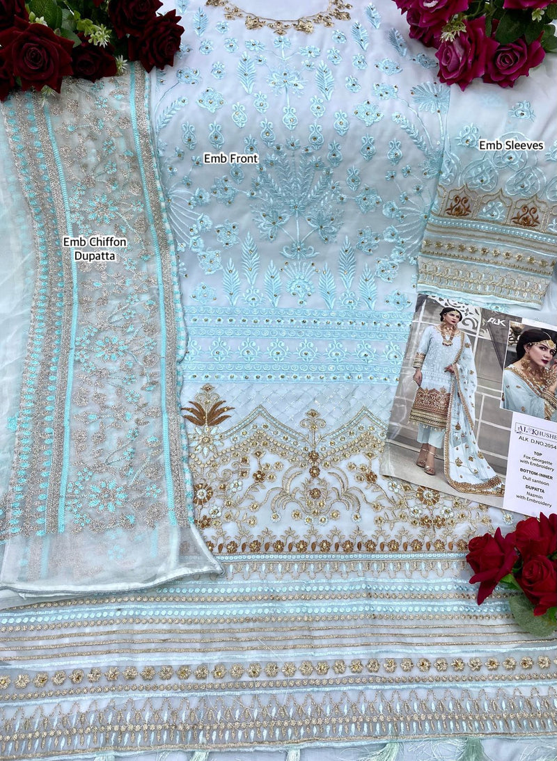 Al Khushbu Joya Vol 1 Georgette With Heavy Embroidery Wedding Wear Salwar Suits
