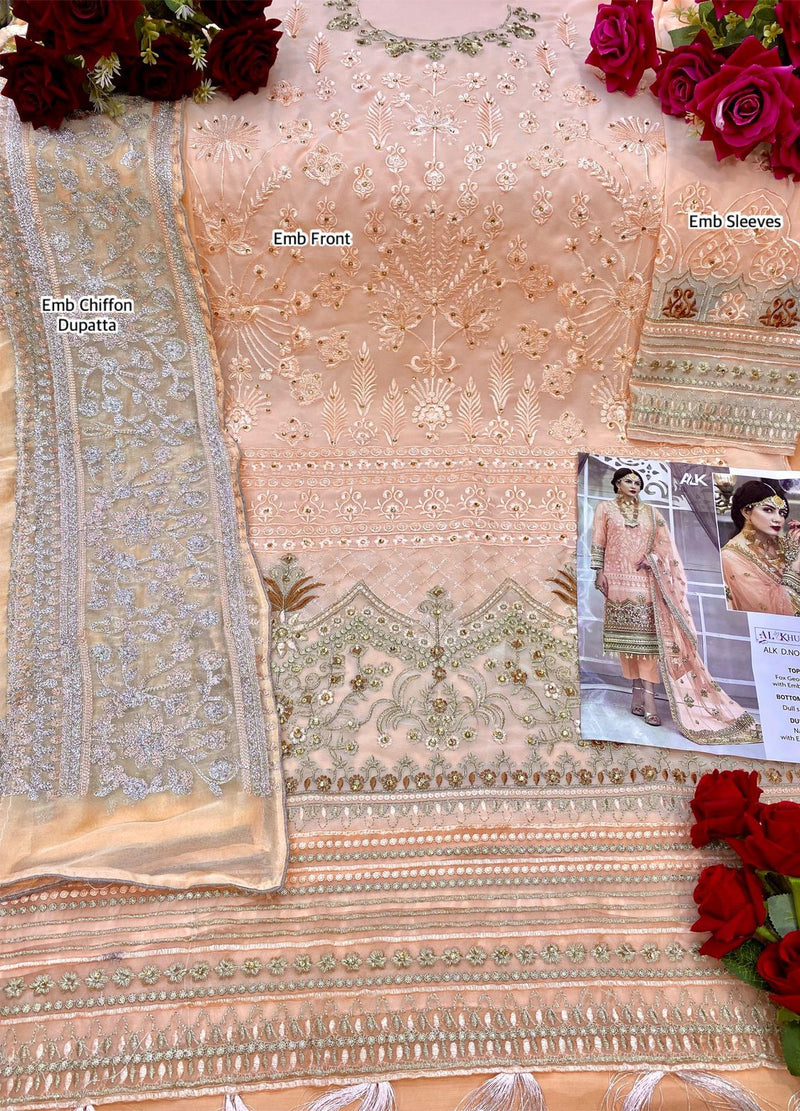 Al Khushbu Joya Vol 1 Georgette With Heavy Embroidery Wedding Wear Salwar Suits