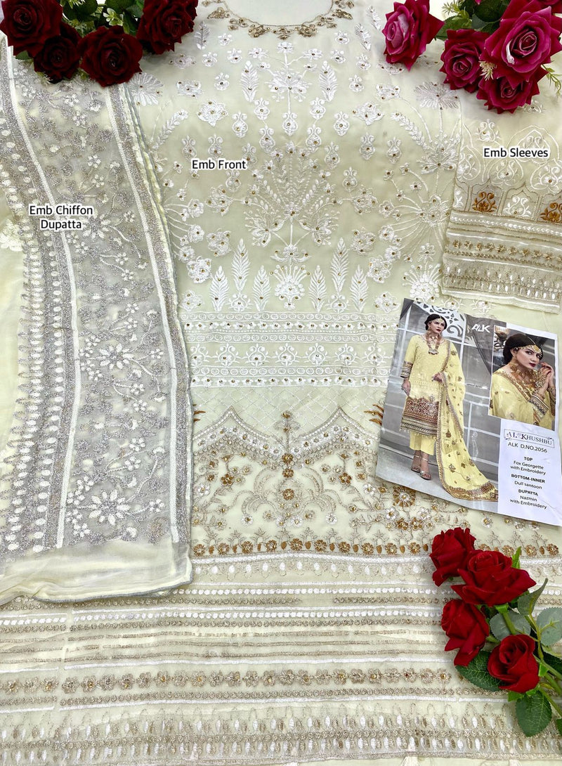 Al Khushbu Joya Vol 1 Georgette With Heavy Embroidery Wedding Wear Salwar Suits