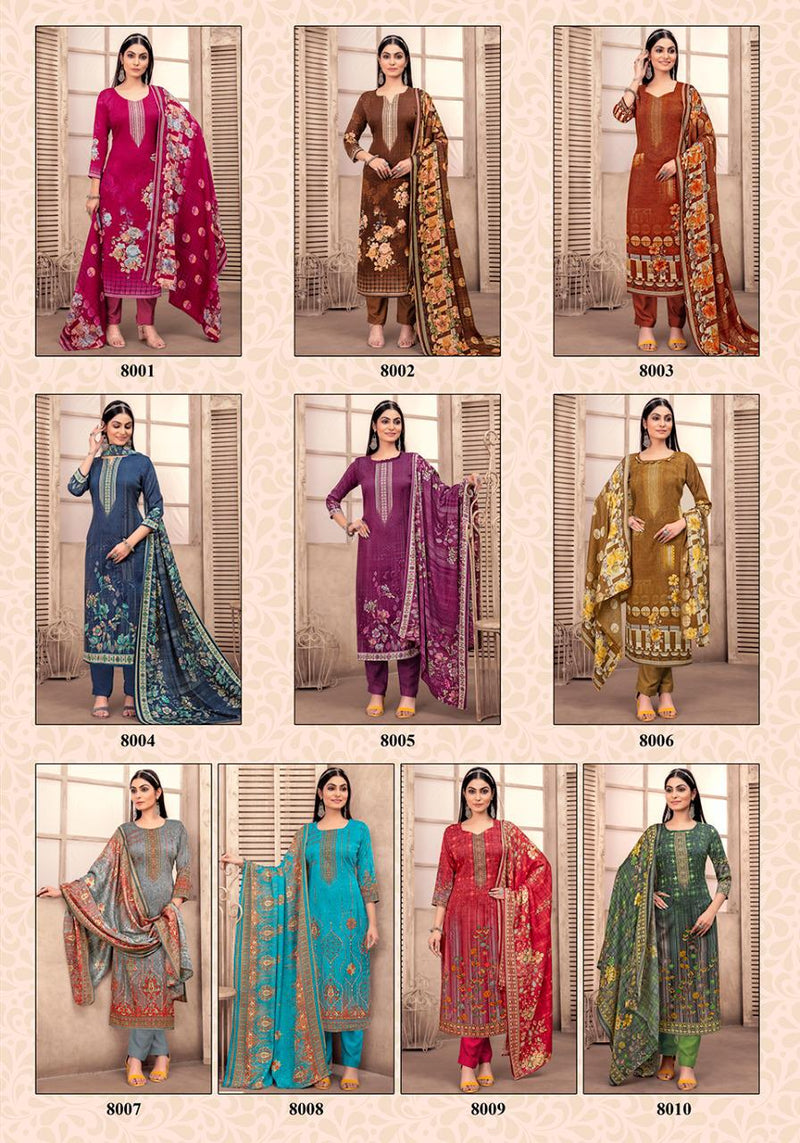 Shiv Gori Jubaida Vol 8 Kashmiri Wool Stylish Designer Festive Wear Fancy Salwar Kameez
