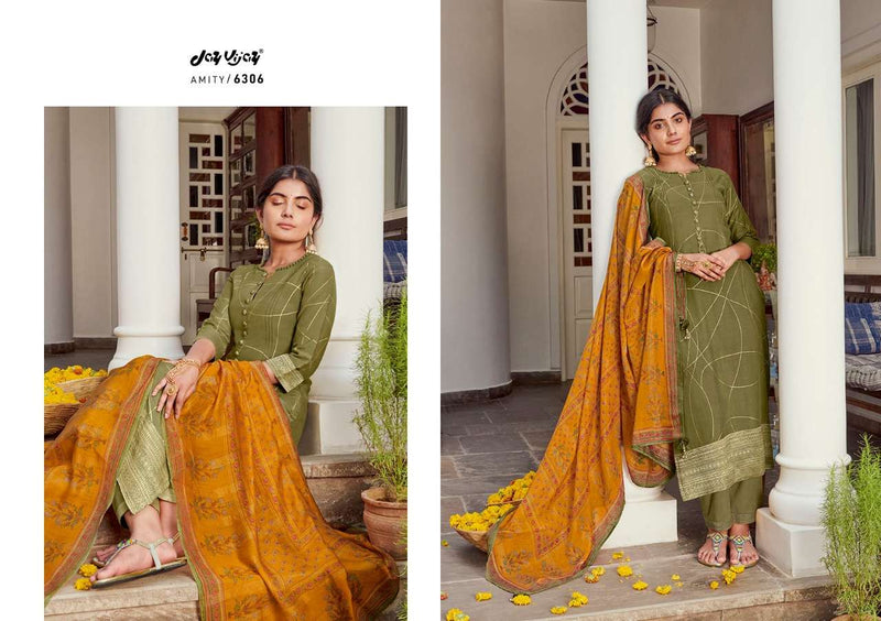 Jay Vijay Amity Moga Silk Fency designer salwar Kameez