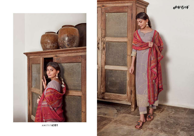 Jay Vijay Amity Moga Silk Fency designer salwar Kameez