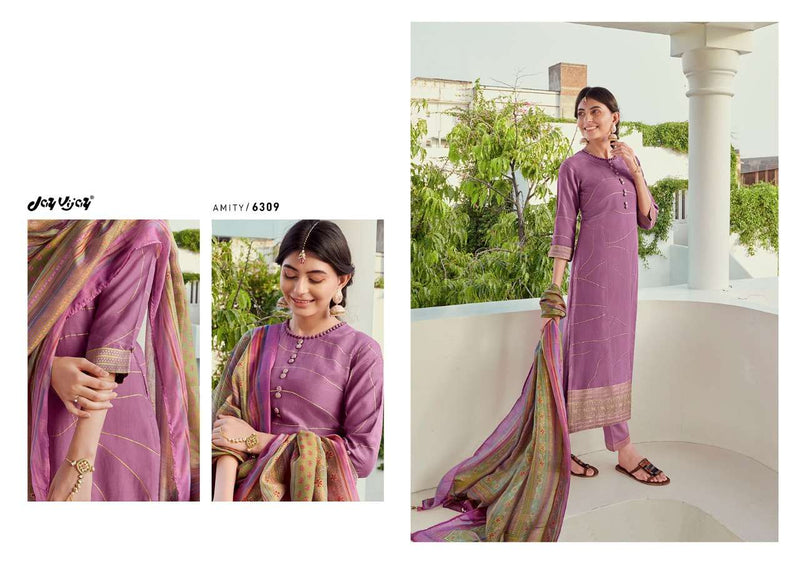 Jay Vijay Amity Moga Silk Fency designer salwar Kameez