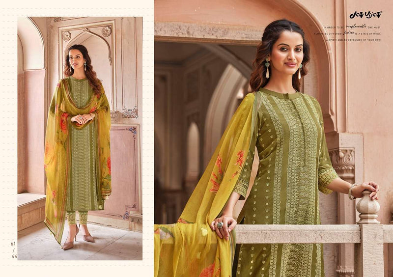 Jay Vijay Launch By Zarokha Cotton Silk With Embroidery Work Designer Wedding Wear Salwar Kameez