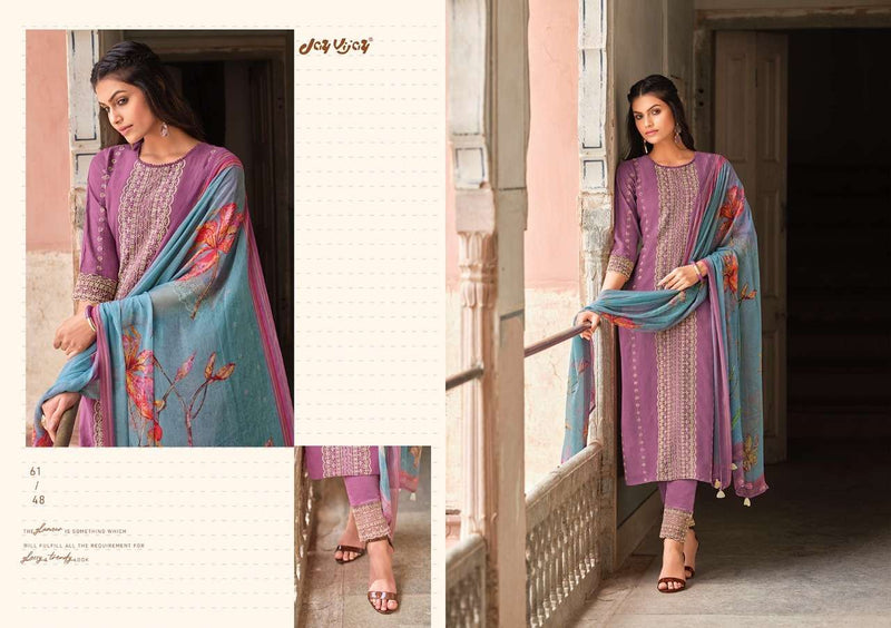 Jay Vijay Launch By Zarokha Cotton Silk With Embroidery Work Designer Wedding Wear Salwar Kameez