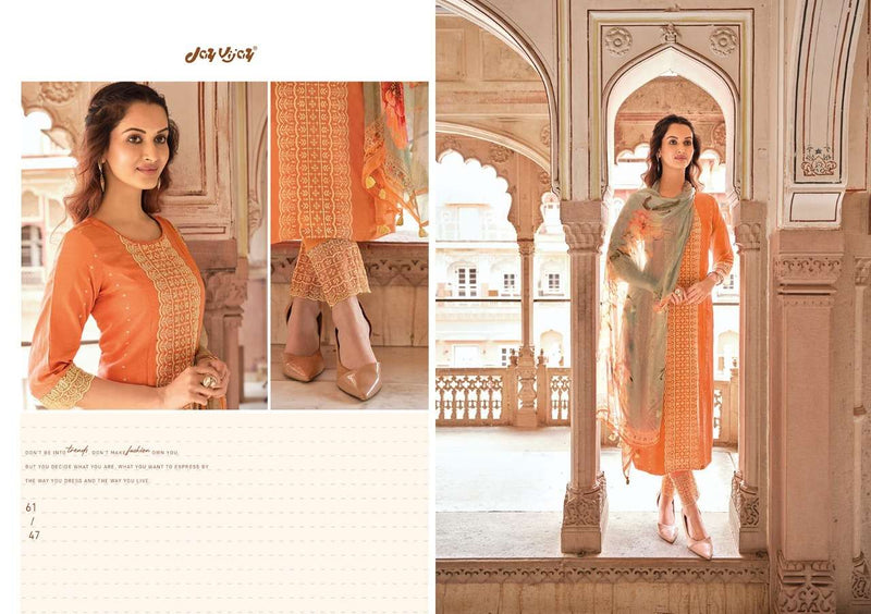 Jay Vijay Launch By Zarokha Cotton Silk With Embroidery Work Designer Wedding Wear Salwar Kameez