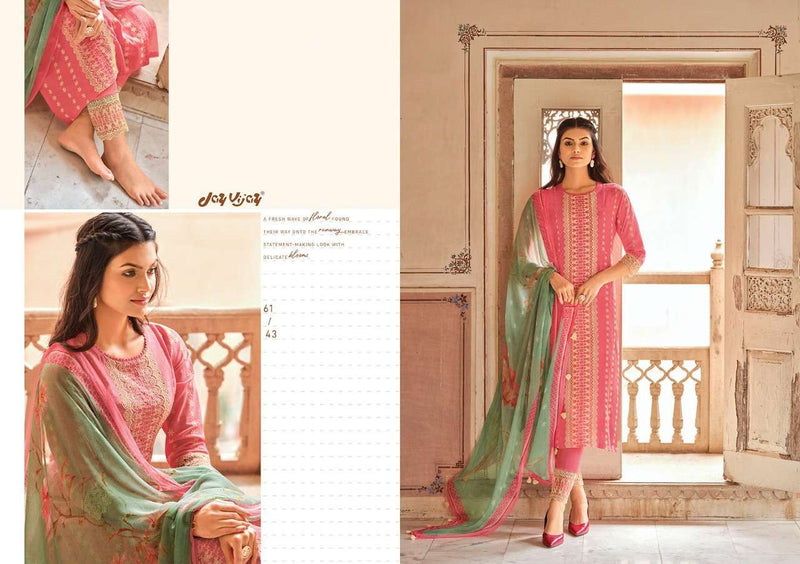 Jay Vijay Launch By Zarokha Cotton Silk With Embroidery Work Designer Wedding Wear Salwar Kameez
