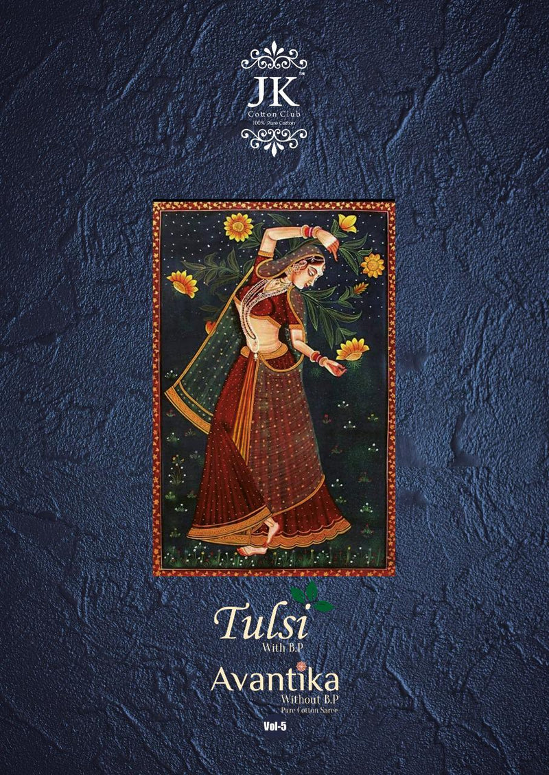 Jk Cotton Presents Tulsi Vol 5 Pure Cotton Daily Wear Saree Collection